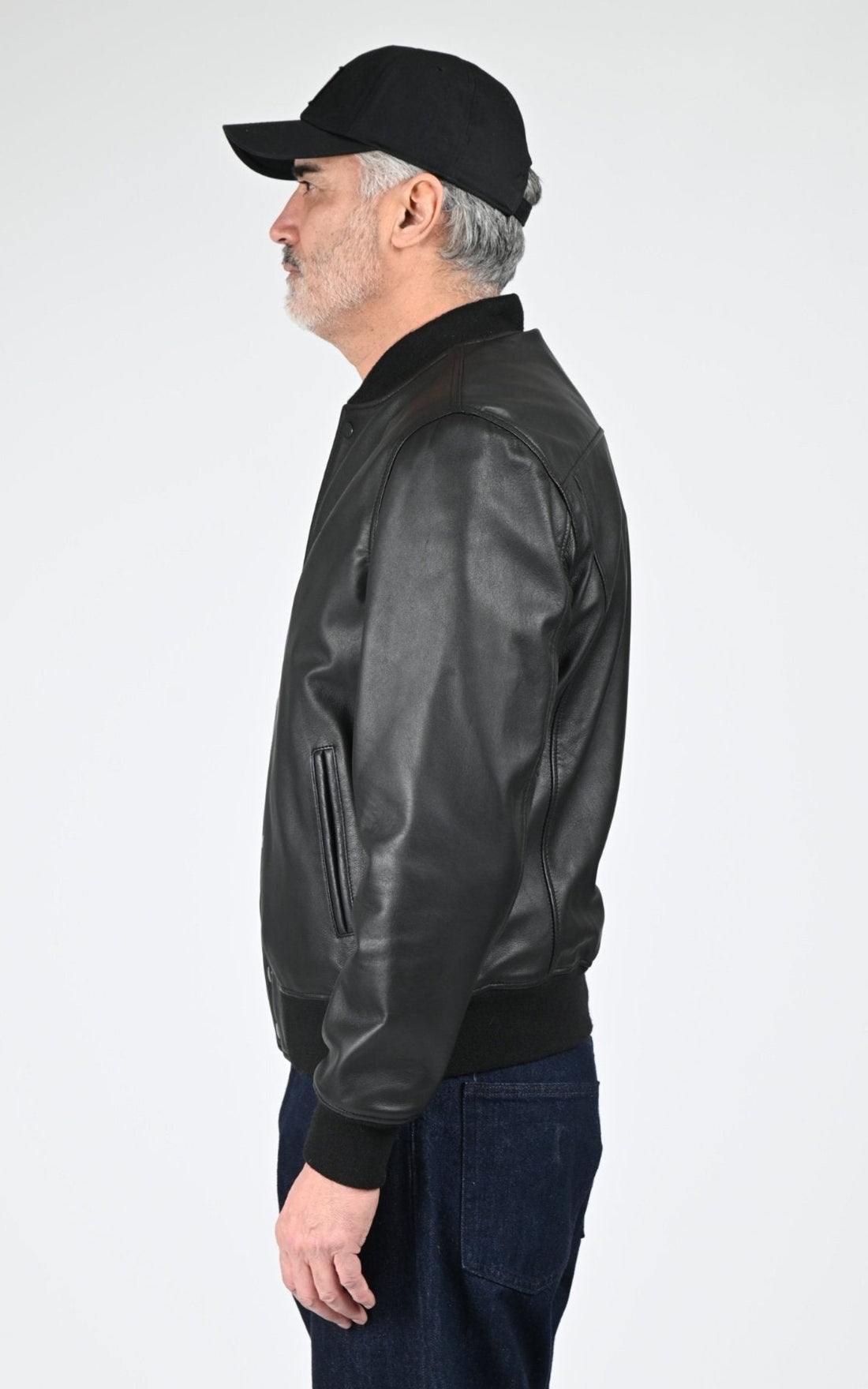 Blouson Cuir Homme Jaj -Schott-, modèle Lc teddy s23 x de couleur black