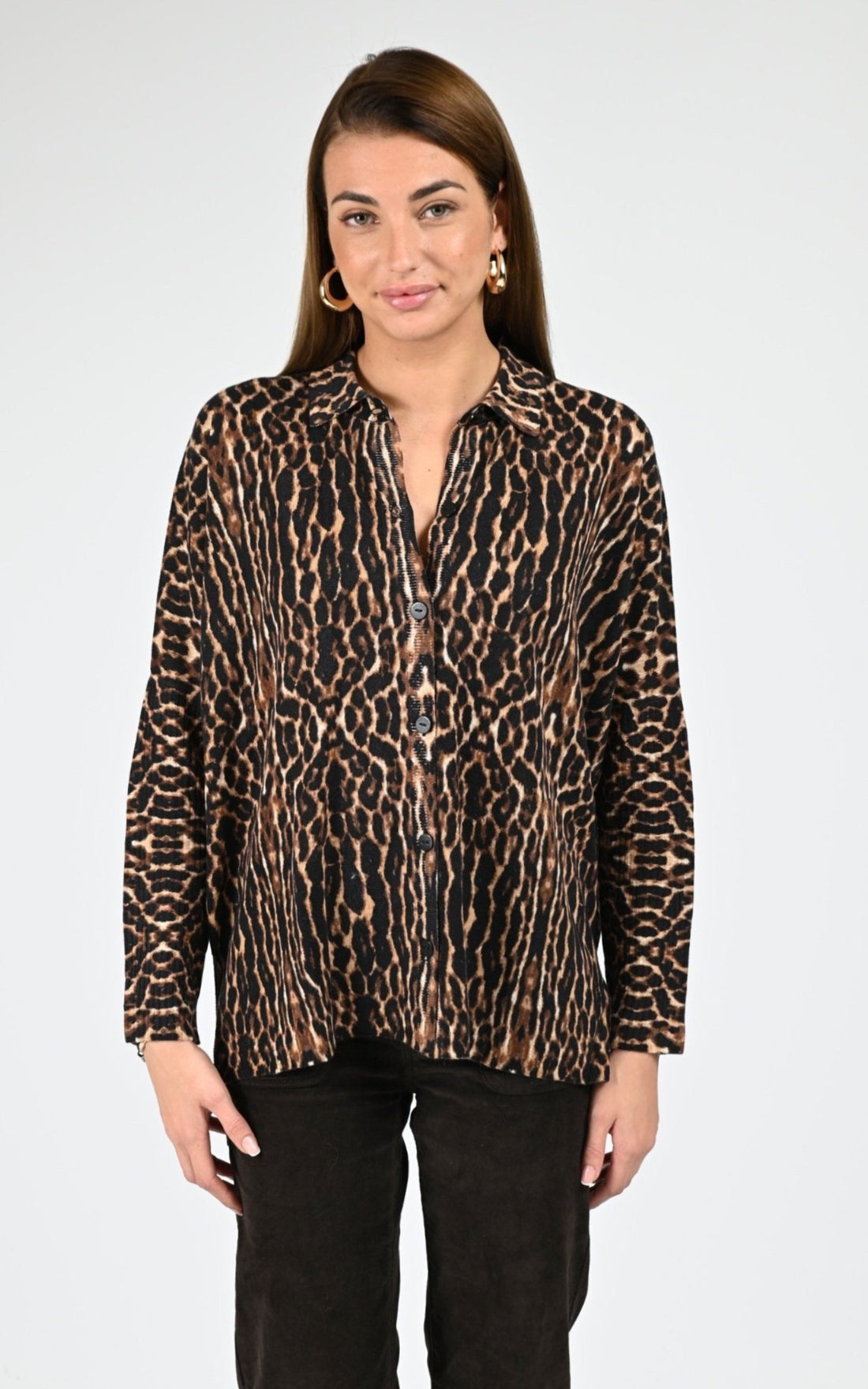 Pull poncho Textile Femme Notshy, modèle Lee 4704125c de couleur leopard