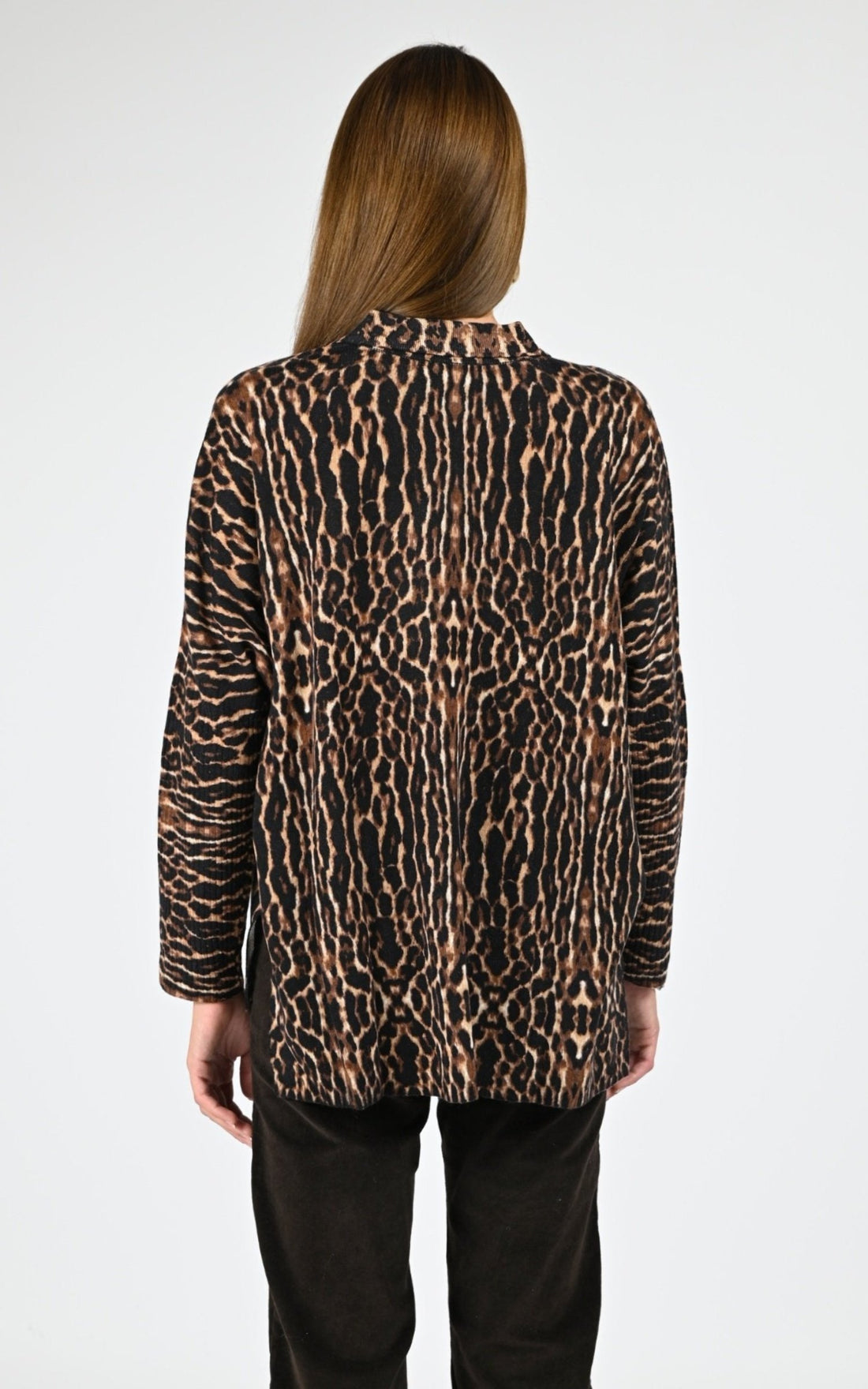 Pull poncho Textile Femme Notshy, modèle Lee 4704125c de couleur leopard