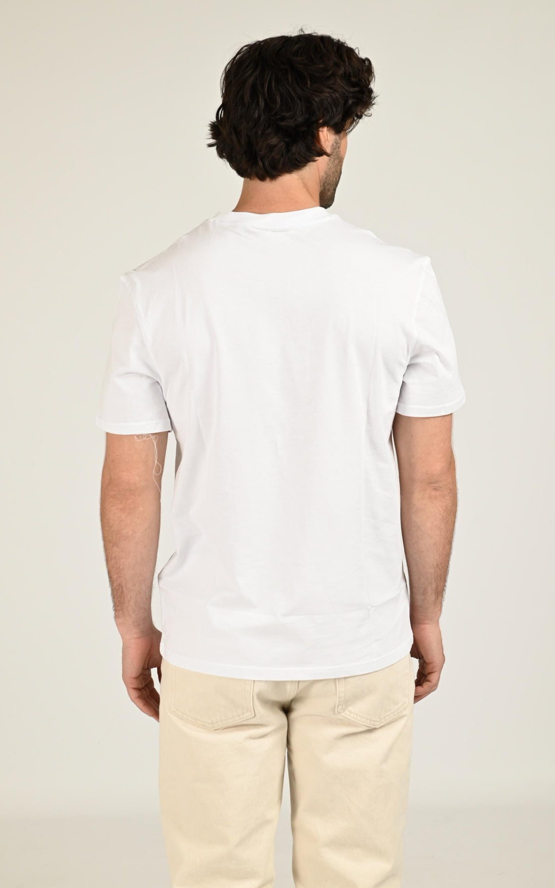 T-shirt Textile Mixte Gertrude Et Gaston, modèle Leonce de couleur blanc