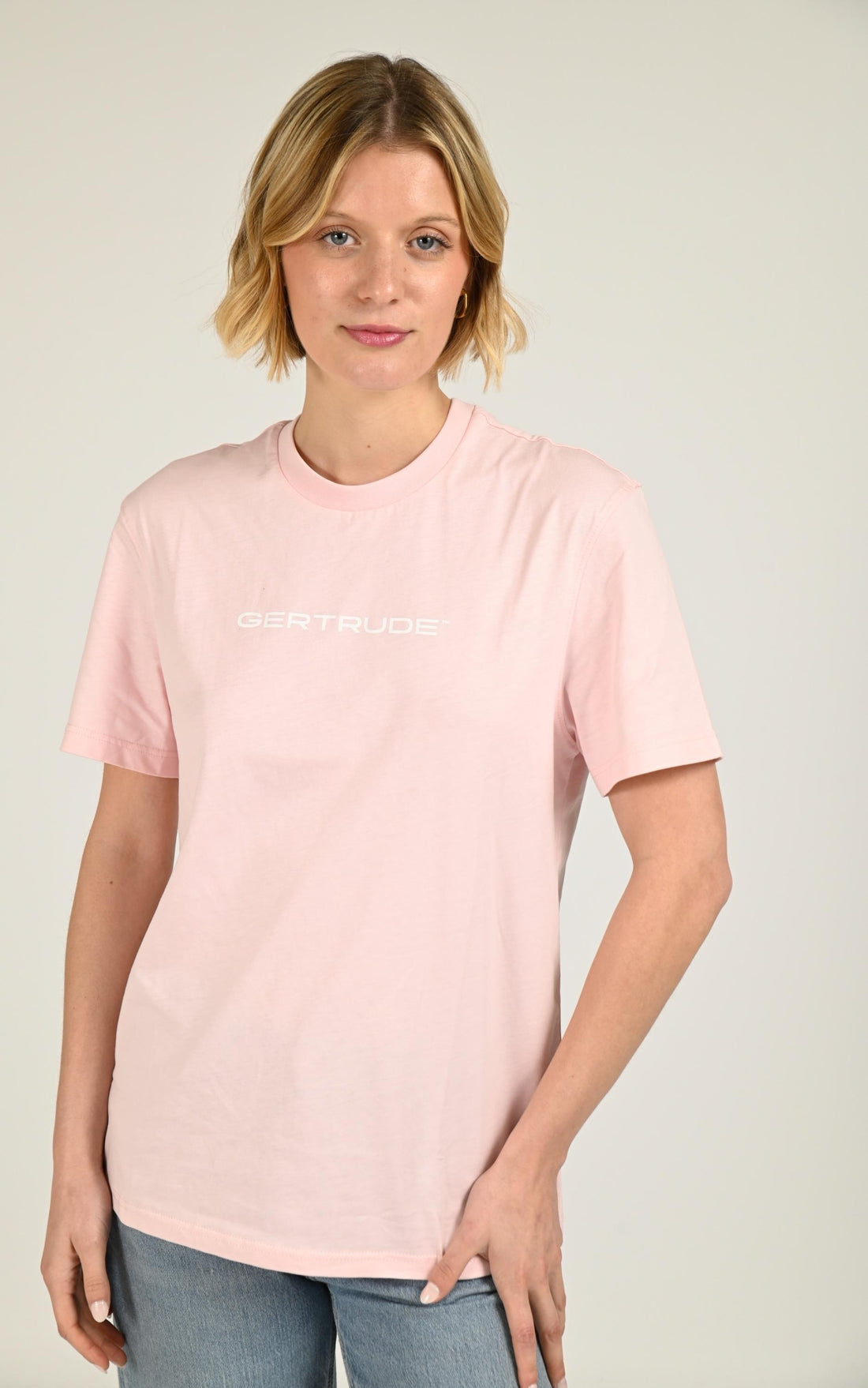 T-shirt Textile Mixte Gertrude Et Gaston, modèle Leonce de couleur rose