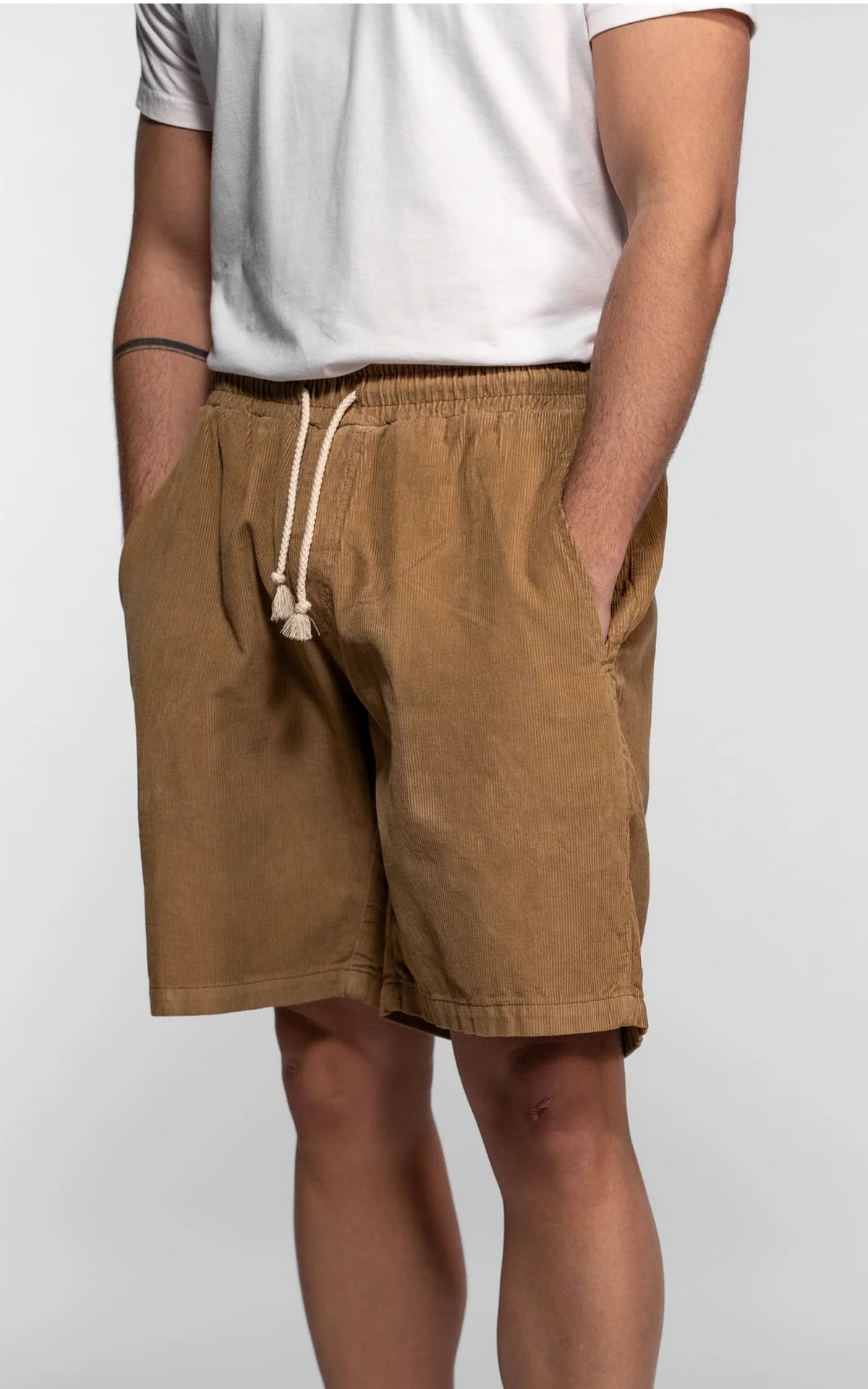 Short velours côtelé Letcher beige