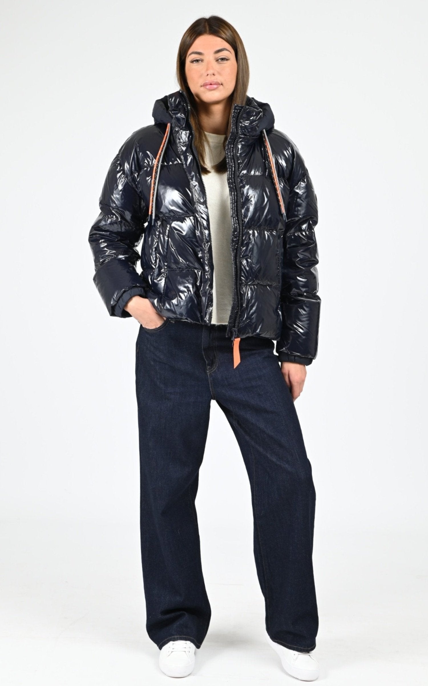 Doudoune Lili Bright bleu marine Gertrude La Canadienne