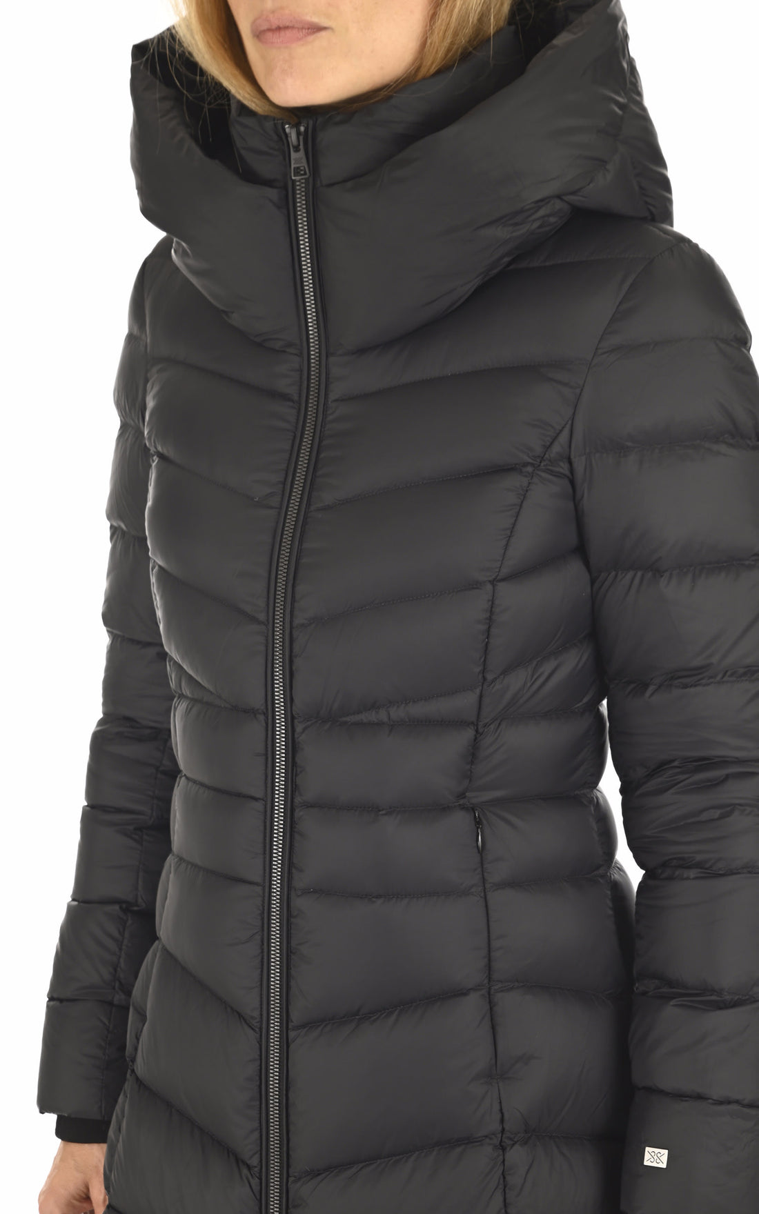 3/4 doudoune Textile Femme Soia &amp; kyo, modèle Lita-v de couleur noir