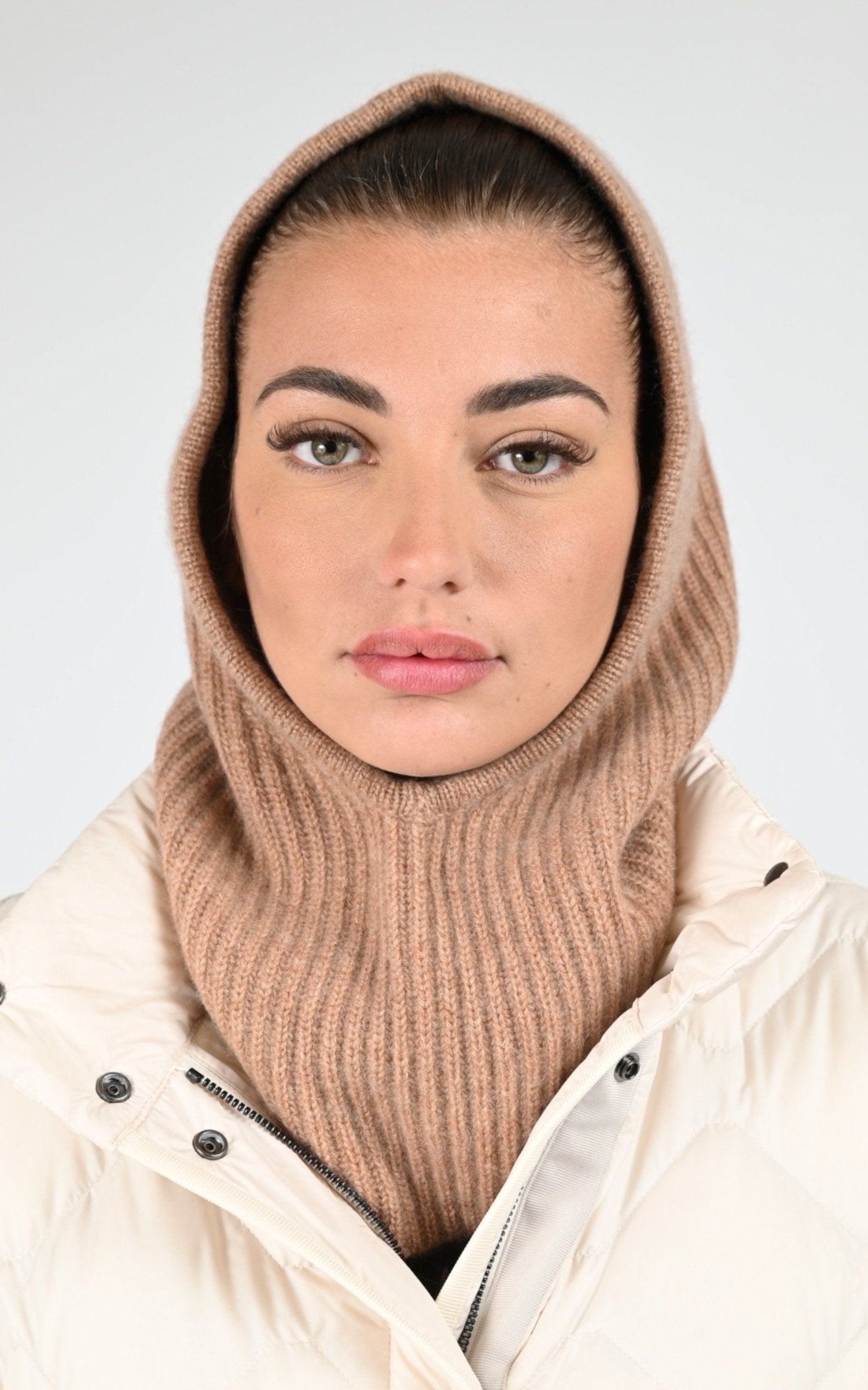 Cagoule Textile Femme Notshy, modèle Lita 4702050c de couleur camel chine