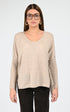 Pull poncho Textile Femme Notshy, modèle Livo 4704111c de couleur sandstone