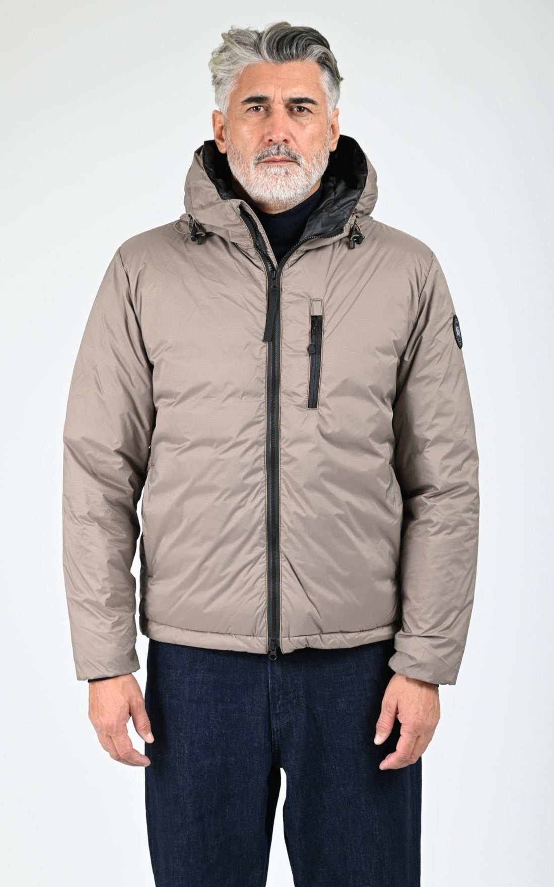 Bl doudoune Textile Homme Canada Goose, modèle Lodge hoody 5078mb de couleur taupe grey 394