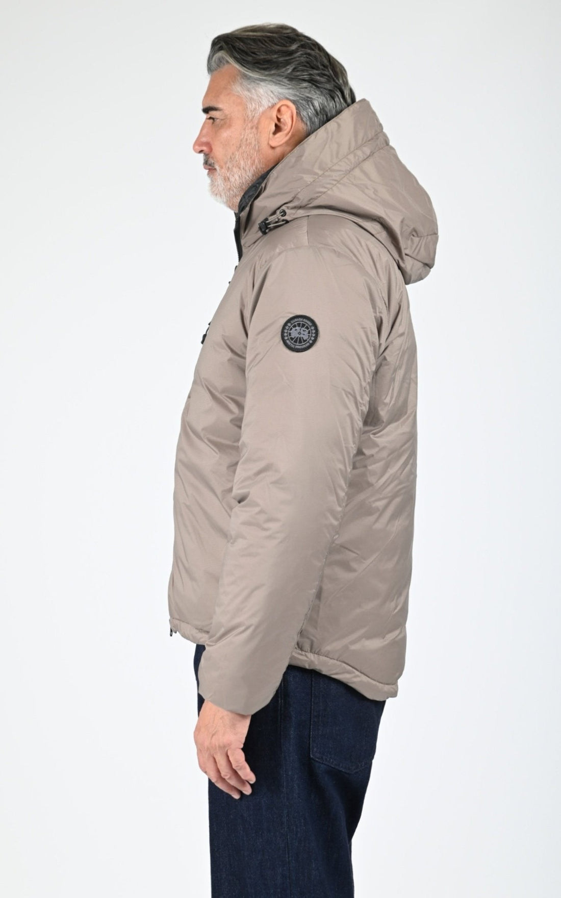 Bl doudoune Textile Homme Canada Goose, modèle Lodge hoody 5078mb de couleur taupe grey 394