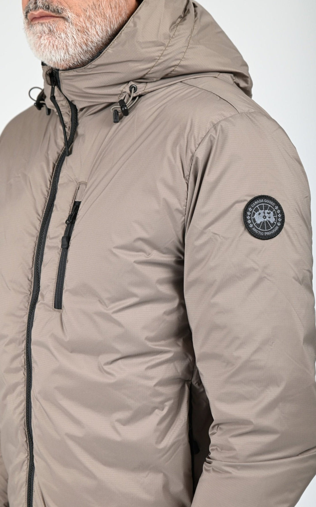 Bl doudoune Textile Homme Canada Goose, modèle Lodge hoody 5078mb de couleur taupe grey 394