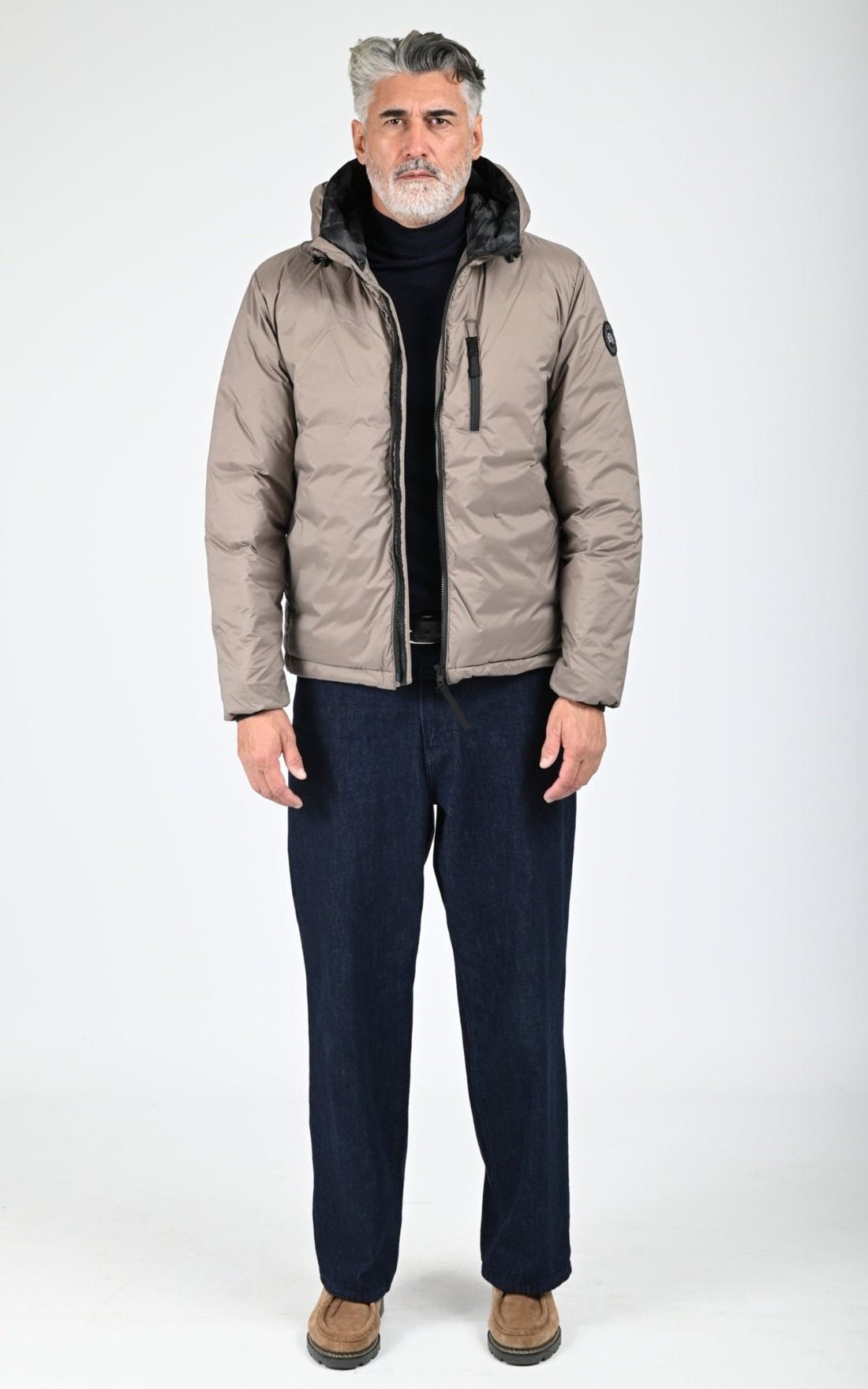 Bl doudoune Textile Homme Canada Goose, modèle Lodge hoody 5078mb de couleur taupe grey 394