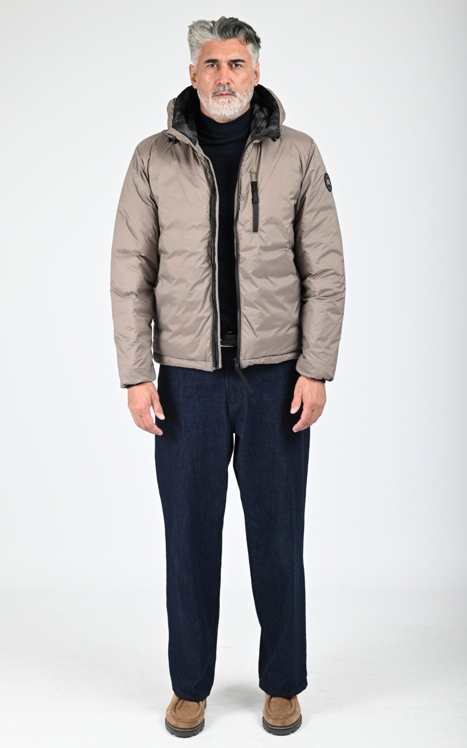 Bl doudoune Textile Homme Canada Goose, modèle Lodge hoody 5078mb de couleur taupe grey 394