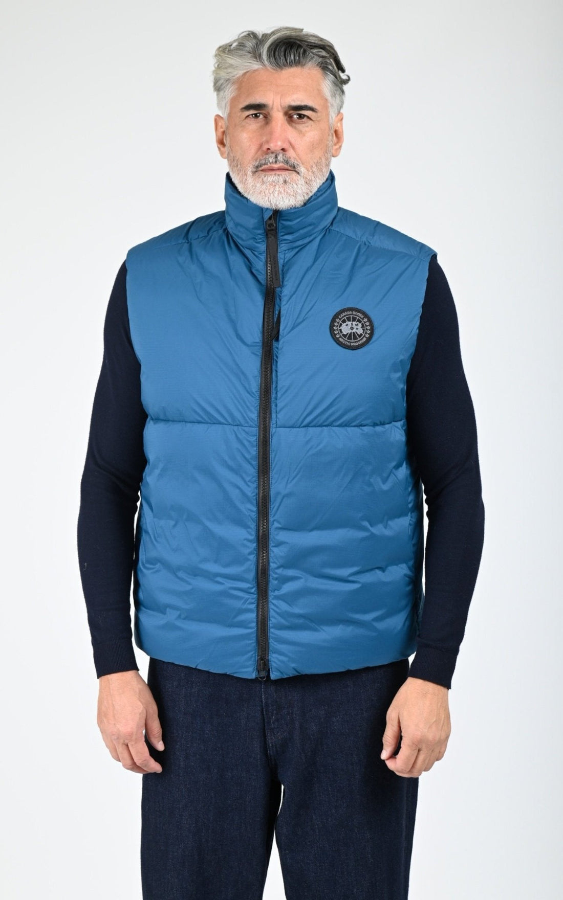 Gil doudoune Textile Homme Canada Goose, modèle Lodge vest 4160mb de couleur guard blue 387
