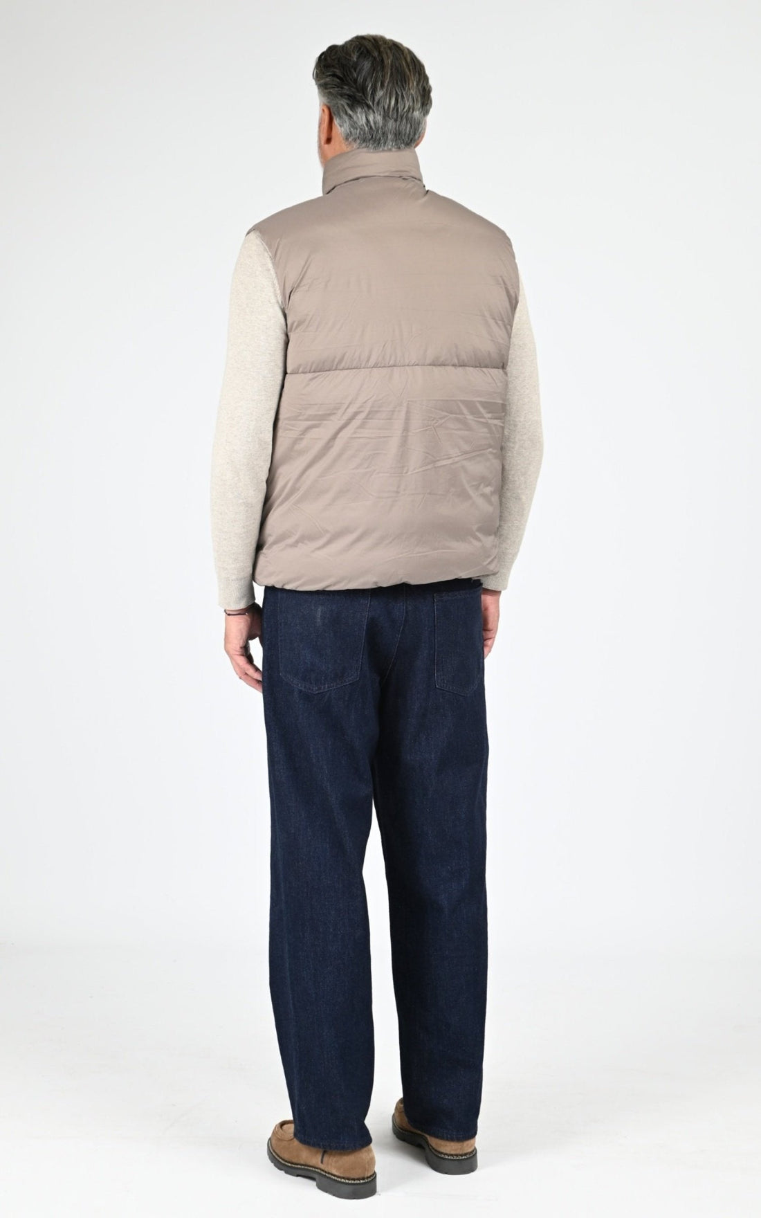 Gil doudoune Textile Homme Canada Goose, modèle Lodge vest 4160mb de couleur taupe grey 394