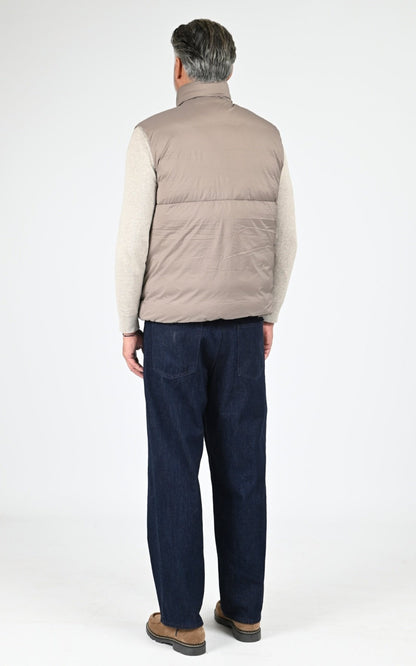 Gil doudoune Textile Homme Canada Goose, modèle Lodge vest 4160mb de couleur taupe grey 394
