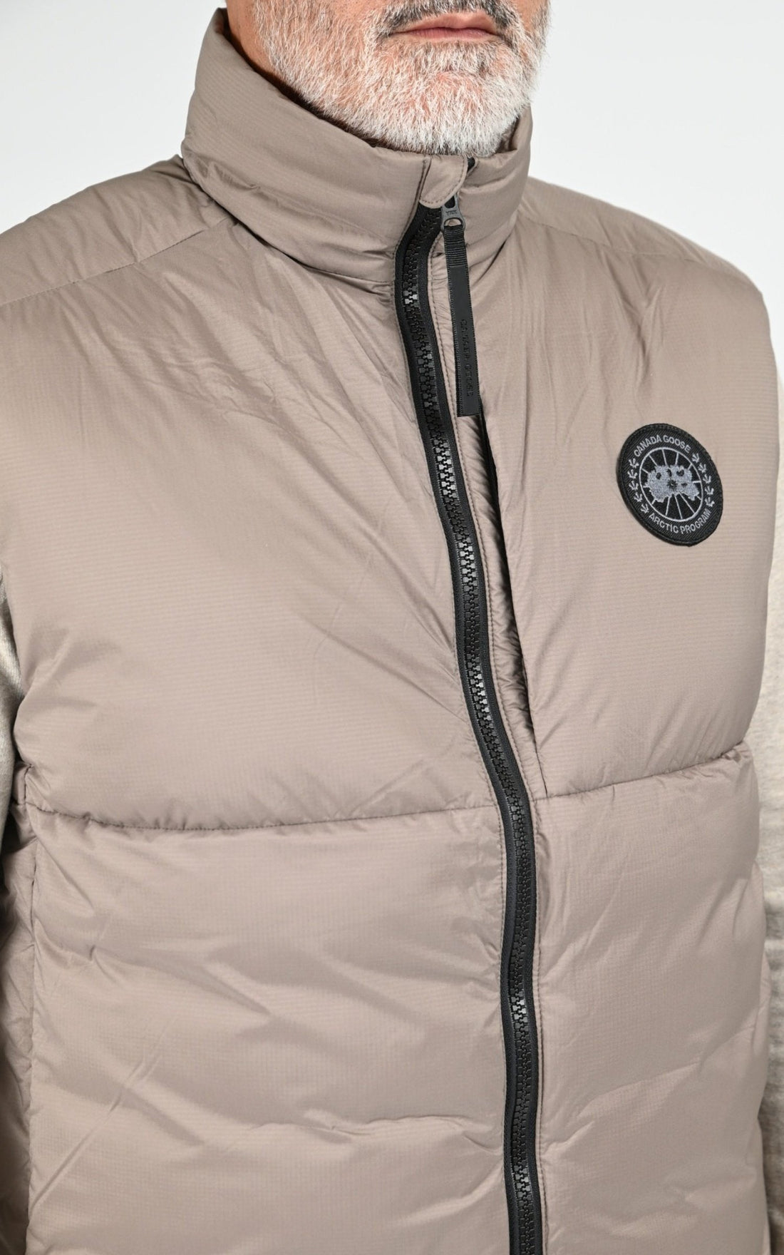 Gil doudoune Textile Homme Canada Goose, modèle Lodge vest 4160mb de couleur taupe grey 394