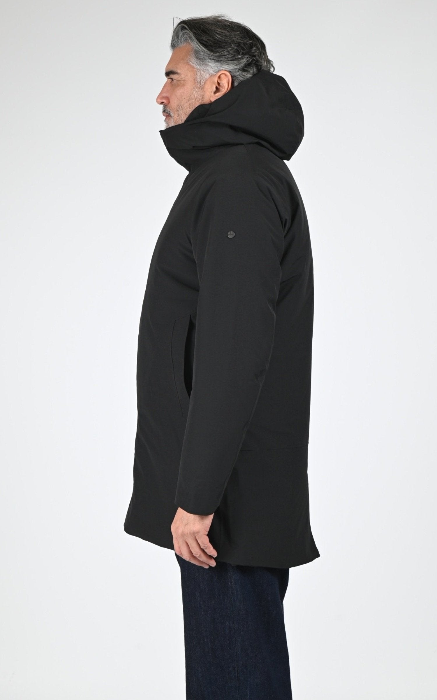 Parka Textile Homme Scandinavian Edition, modèle Loft ii de couleur onyx 3