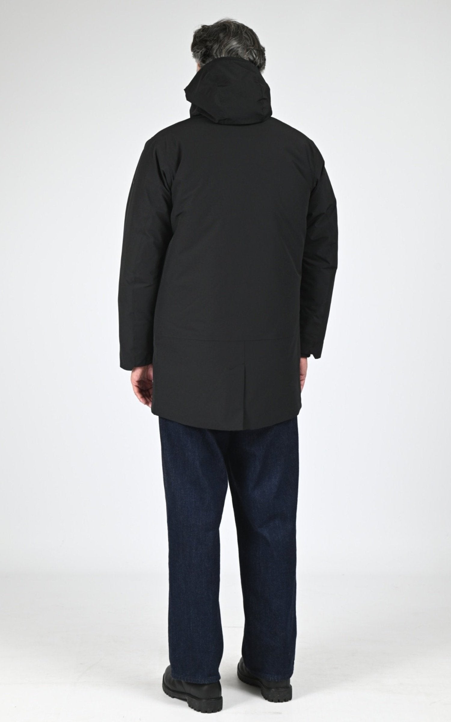 Parka Textile Homme Scandinavian Edition, modèle Loft ii de couleur onyx