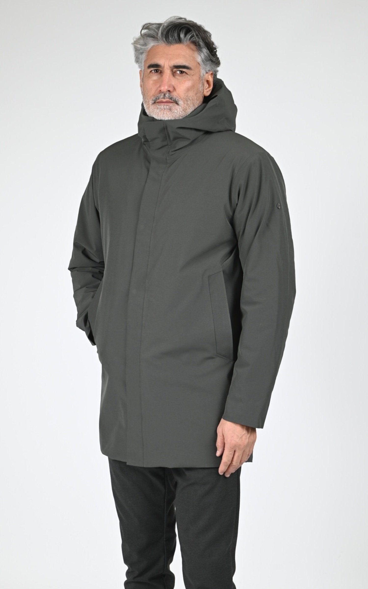 Parka Textile Homme Scandinavian Edition, modèle Loft ii de couleur dark olive 1