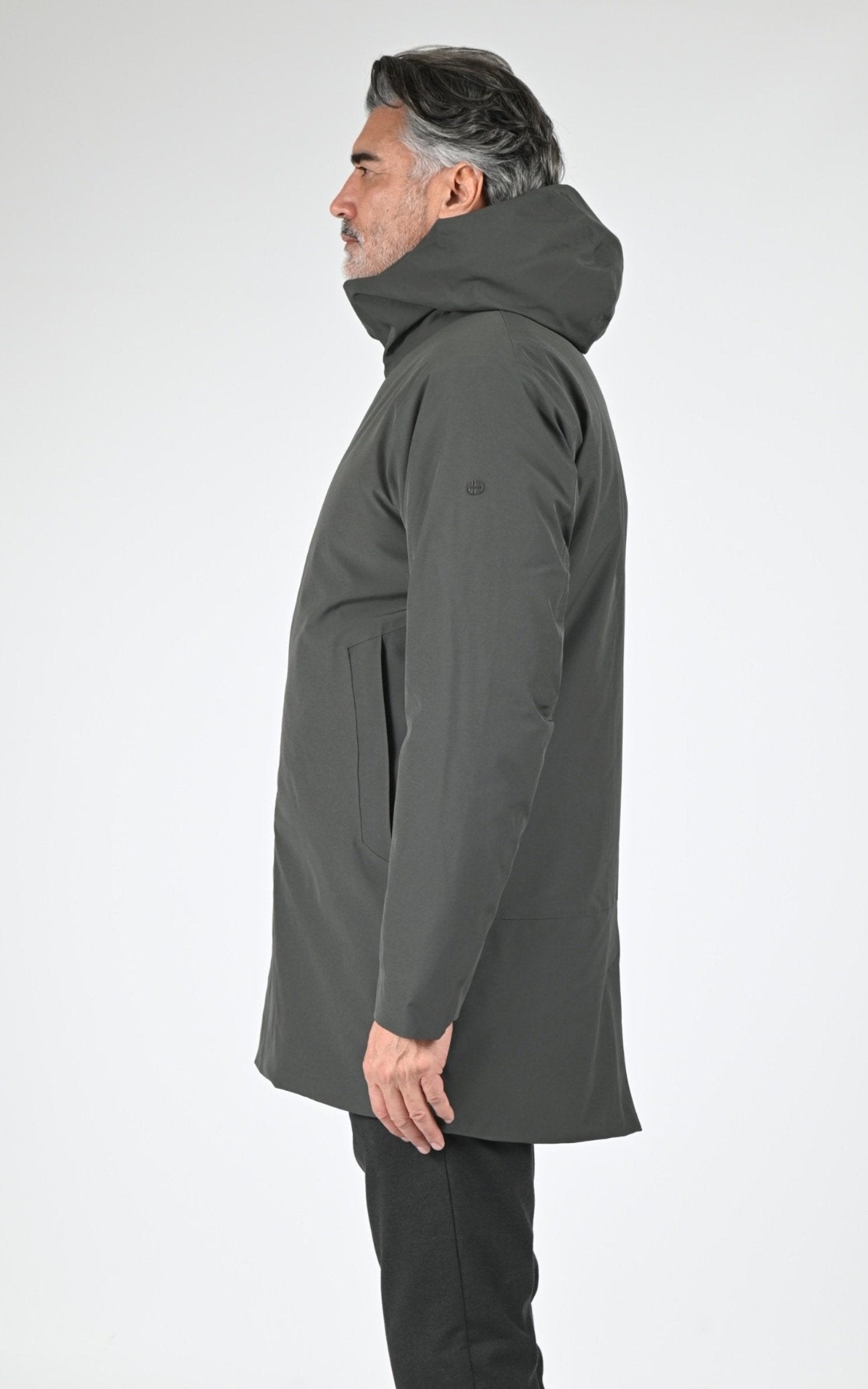 Parka Textile Homme Scandinavian Edition, modèle Loft ii de couleur dark olive