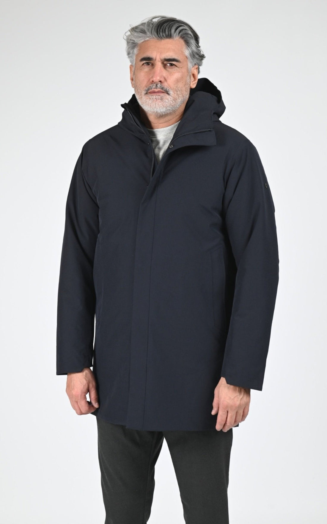 Parka Textile Homme Scandinavian Edition, modèle Loft ii de couleur midnight blue