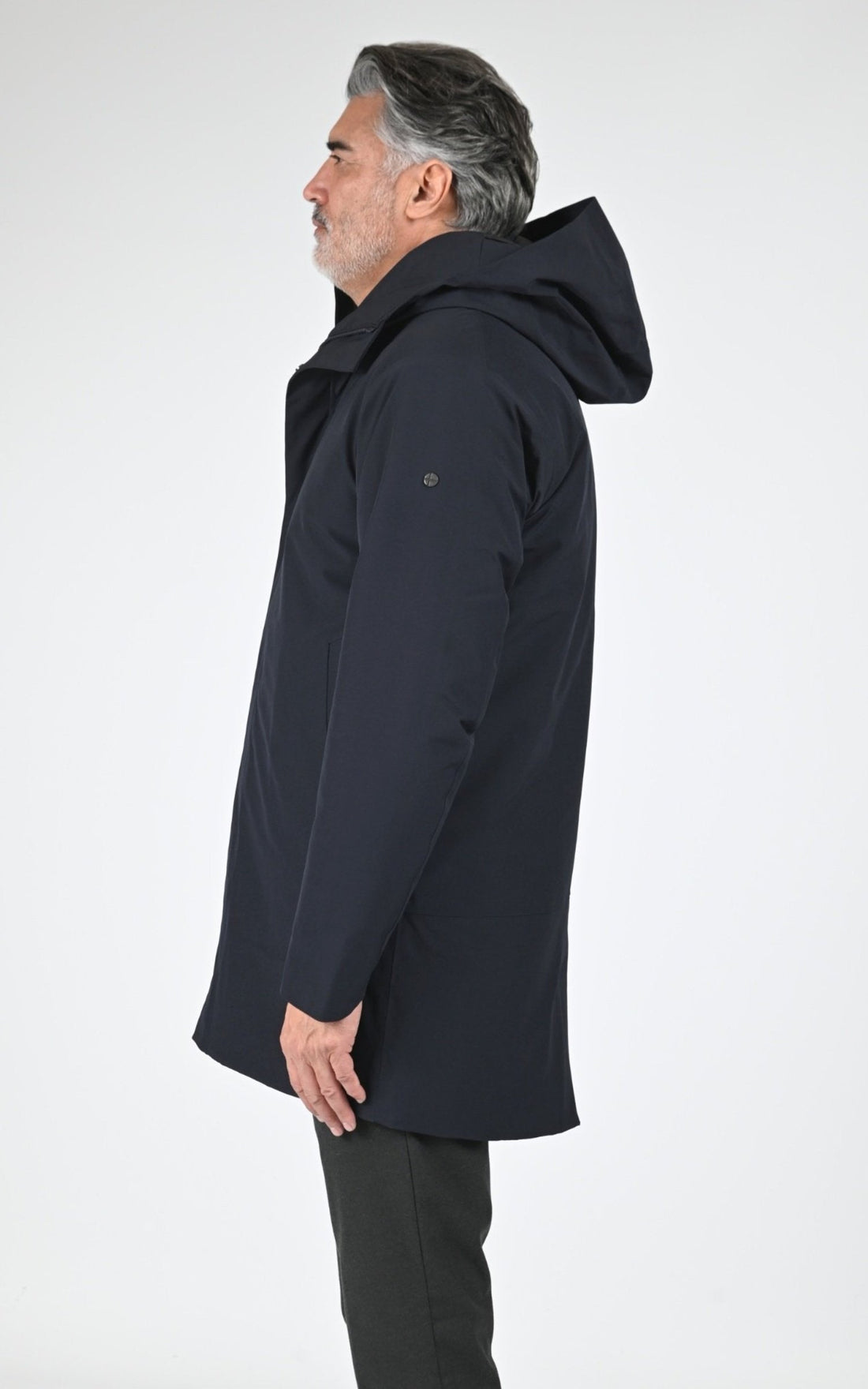 Parka Textile Homme Scandinavian Edition, modèle Loft ii de couleur midnight blue