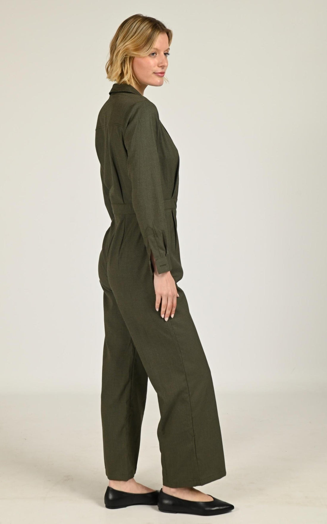 Pantalon Textile Femme La Petite Etoile, modèle Lola de couleur kaki