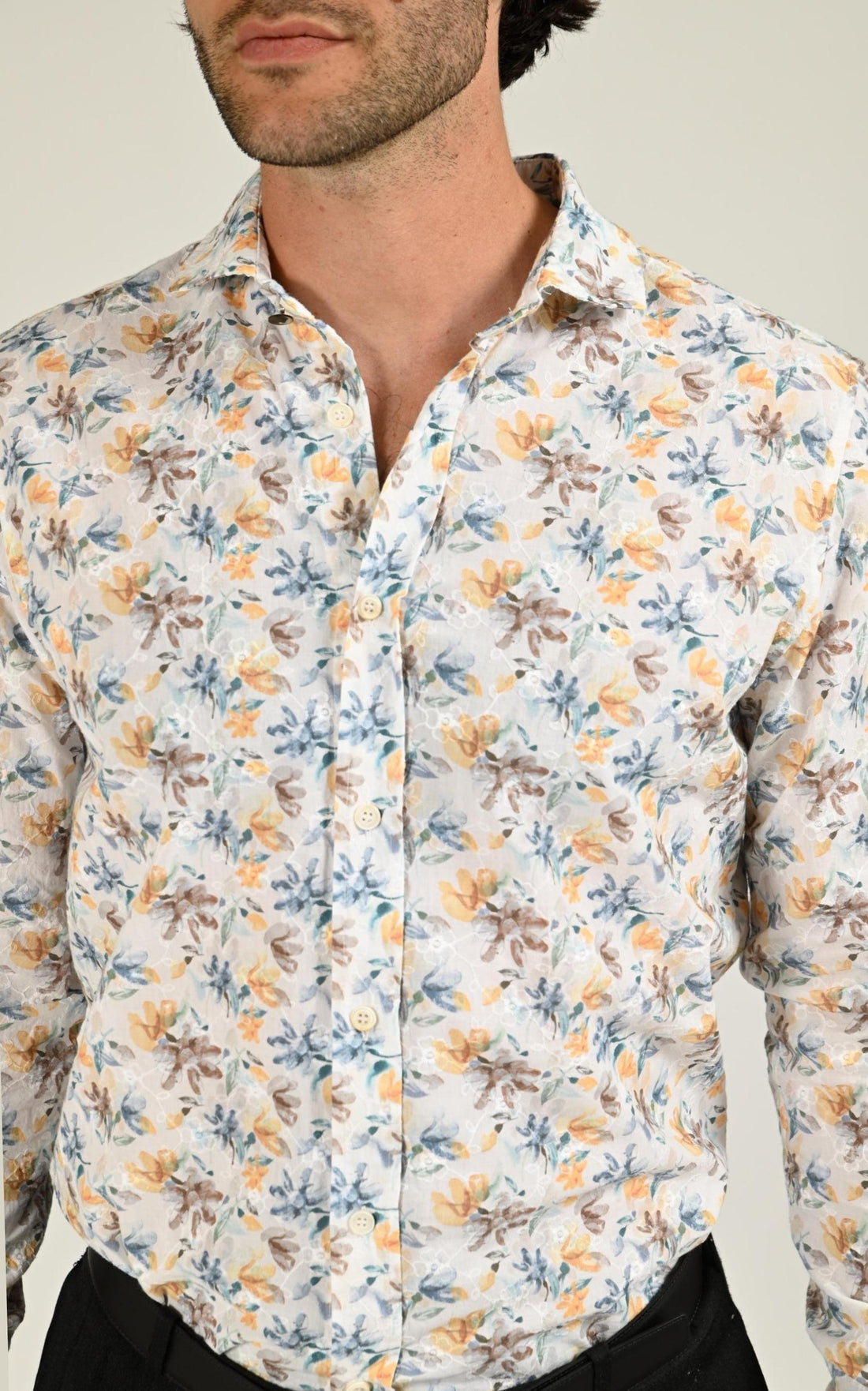 Chemise Textile Homme Bob, modèle Lop 507 de couleur var 1