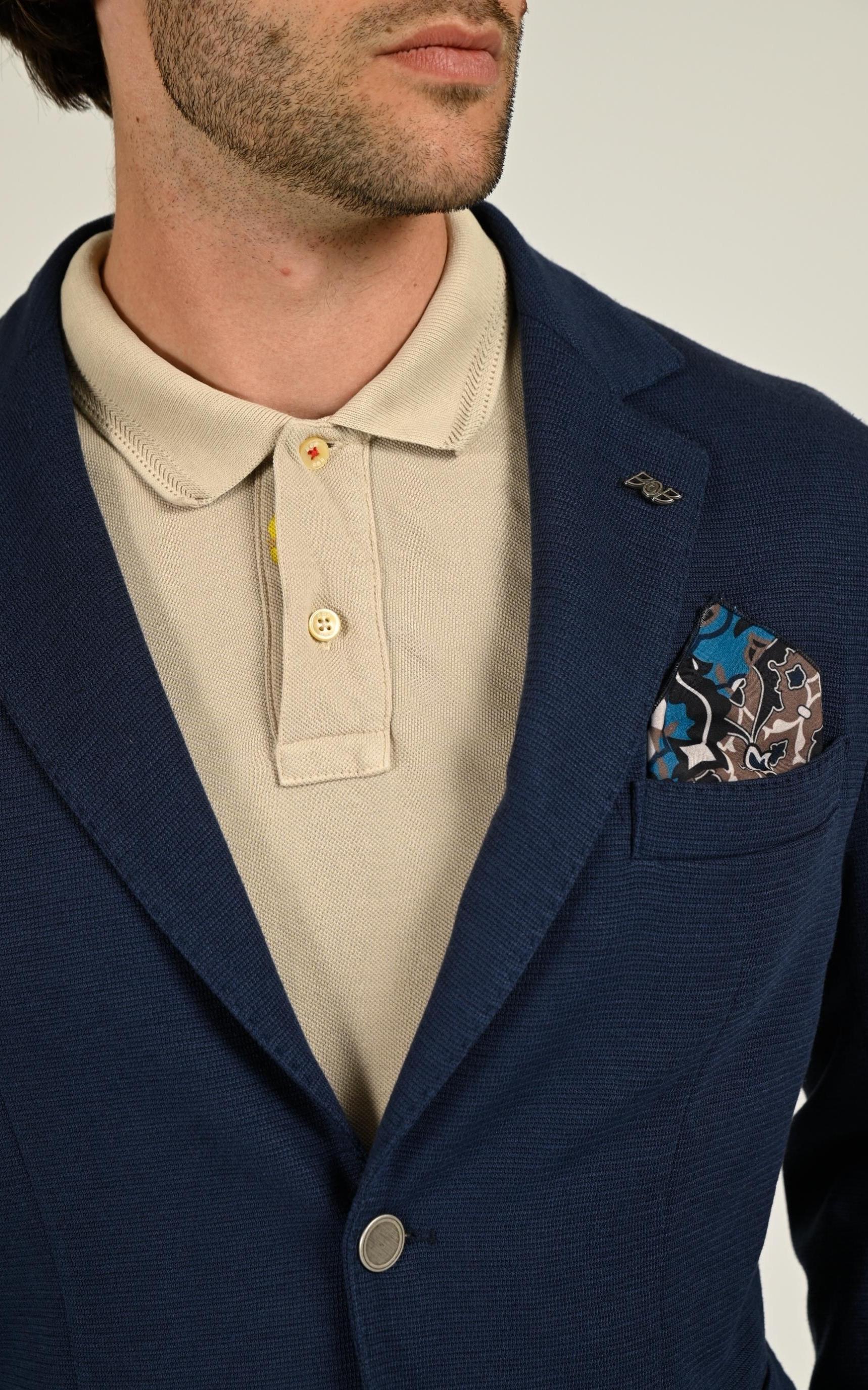 Veste Textile Homme Bob, modèle Lord de couleur blu