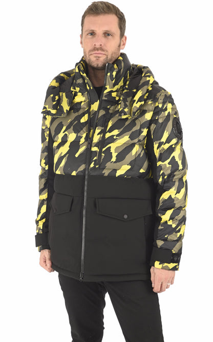 Ves doudoune Textile Homme Moose knuckles, modèle M32mj139h de couleur jaune