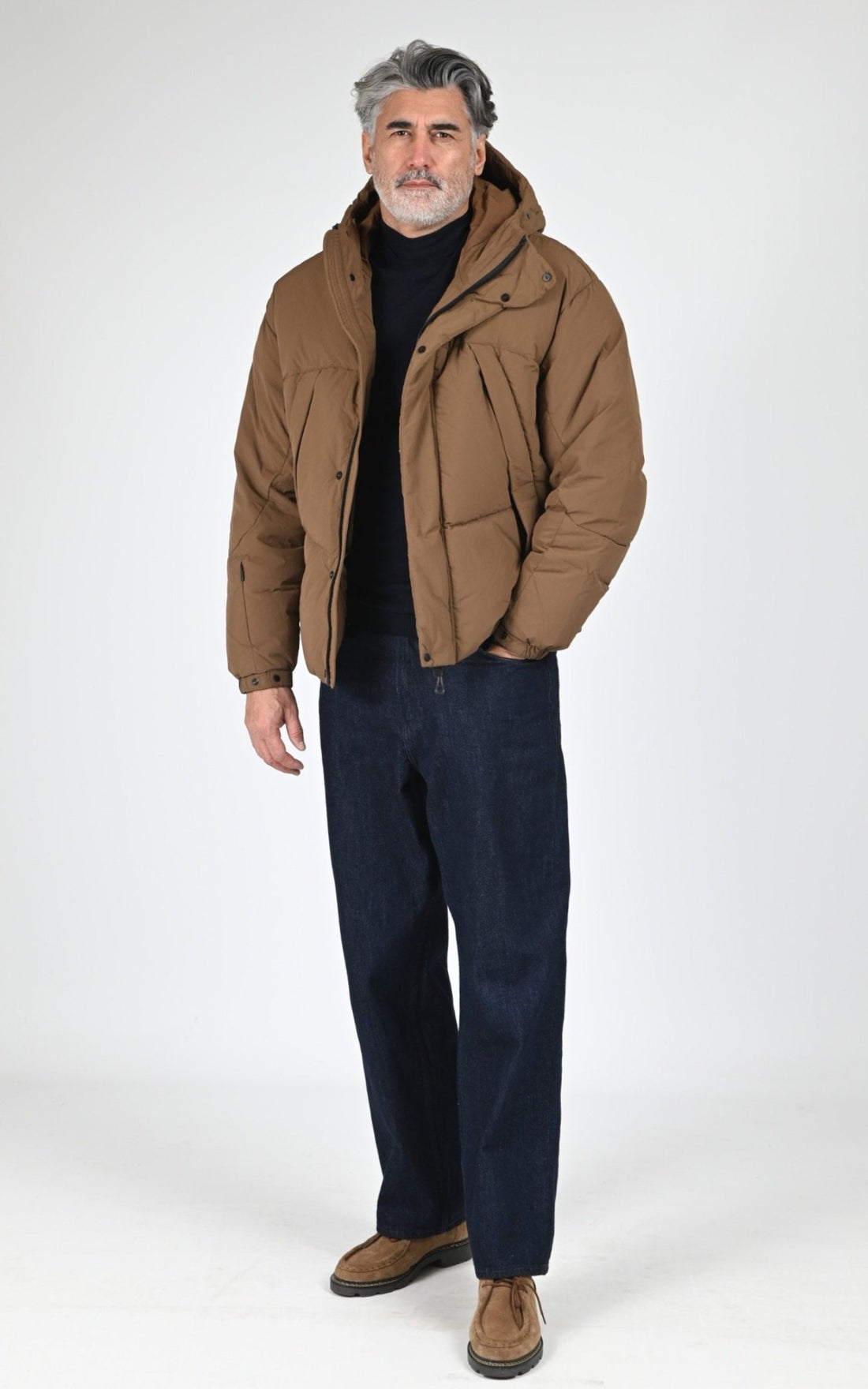 Ves doudoune Textile Homme Jg1, modèle Mag-3 down jacket de couleur bark