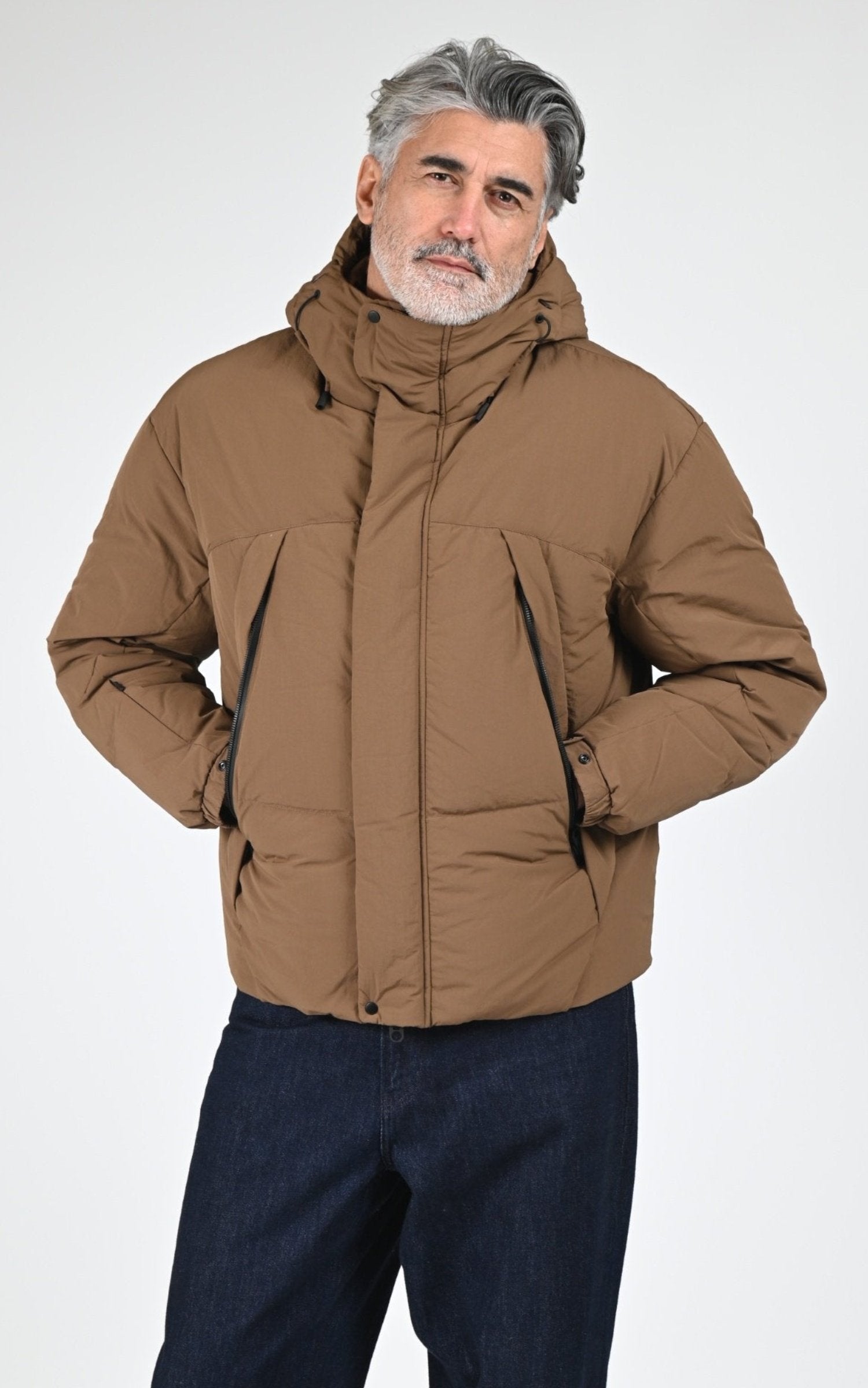 Ves doudoune Textile Homme Jg1, modèle Mag-3 down jacket de couleur bark