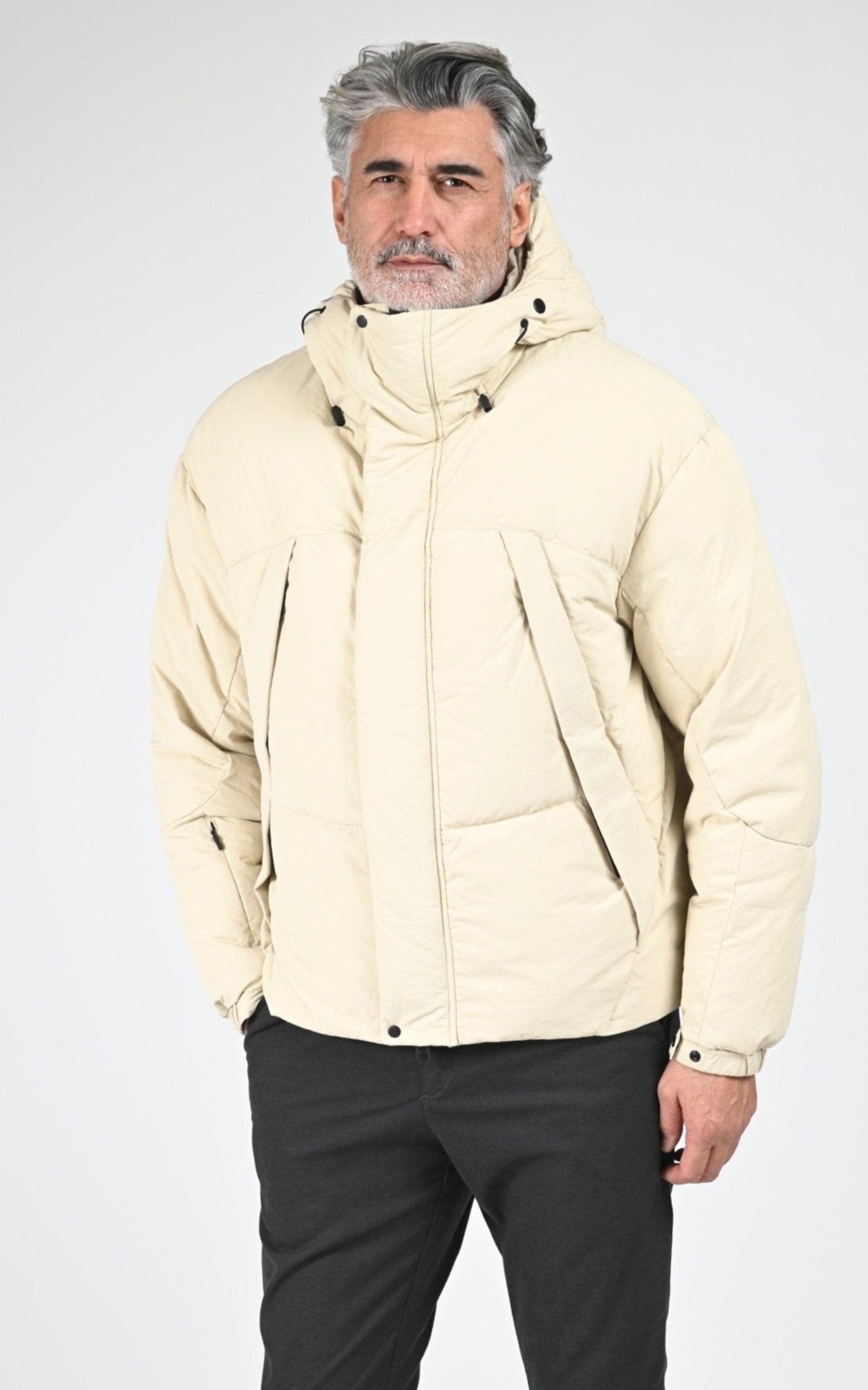 Ves doudoune Textile Homme Jg1, modèle Mag-3 down jacket de couleur bone 1