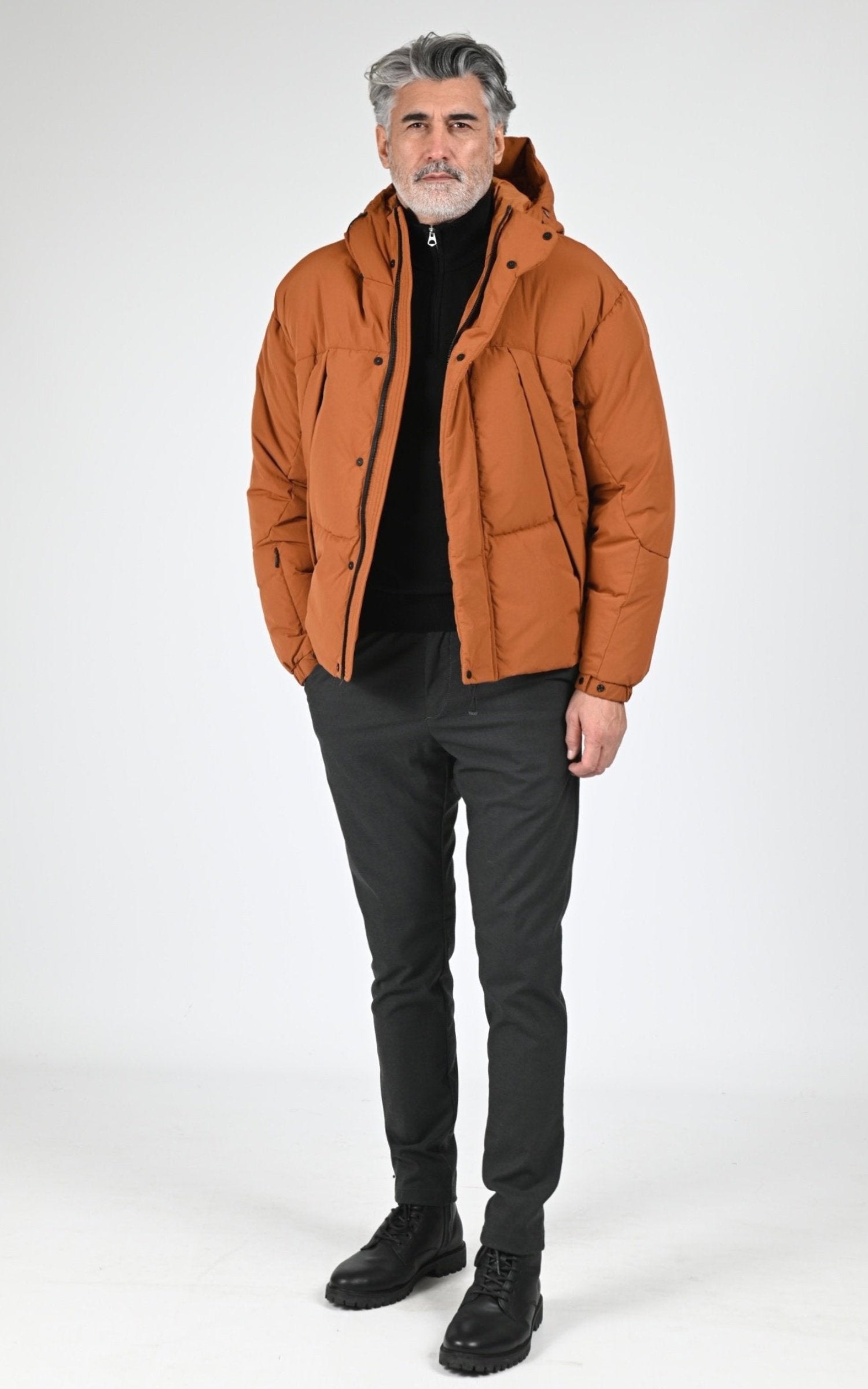 Ves doudoune Textile Homme Jg1, modèle Mag-3 down jacket de couleur rust 2