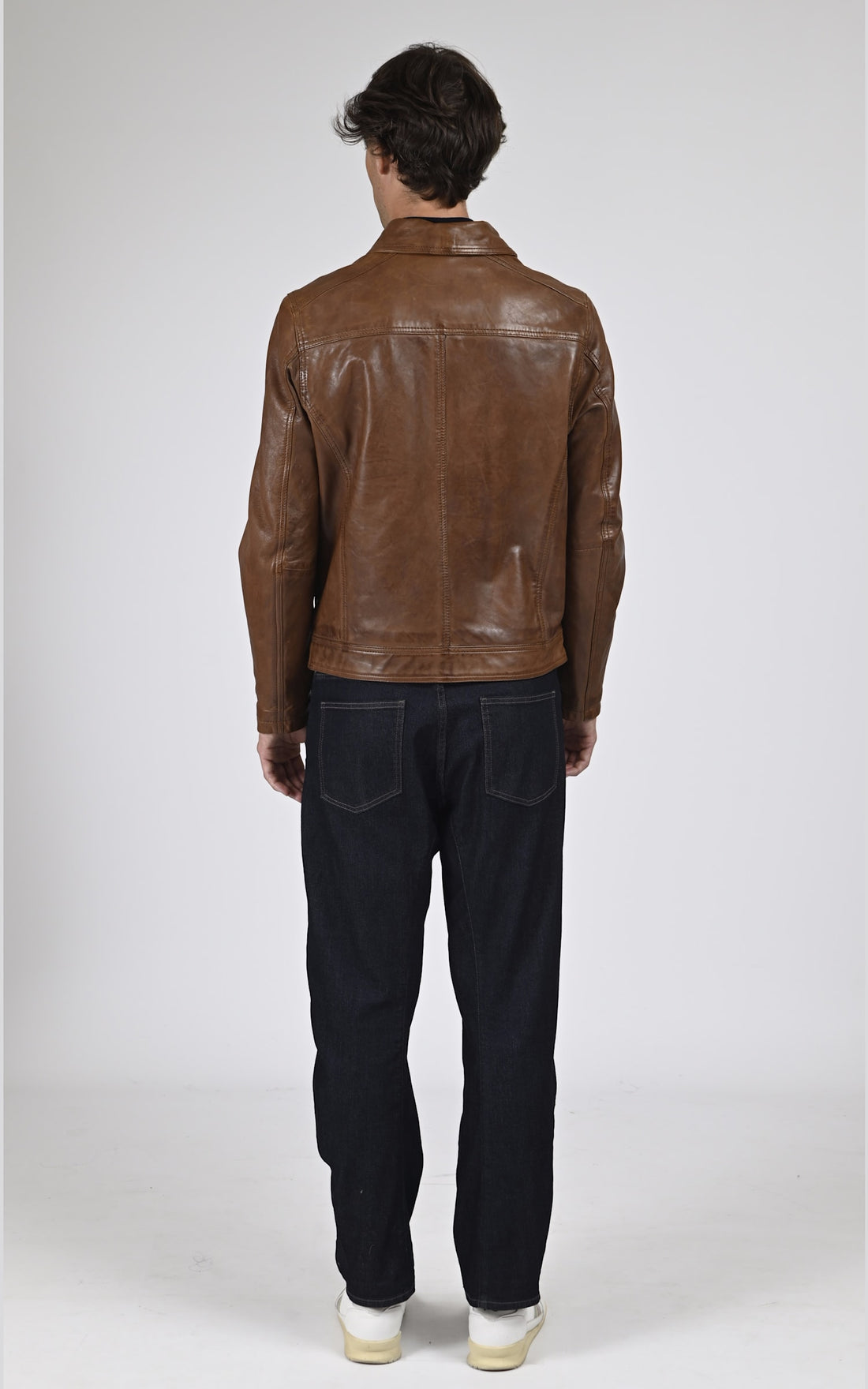 Blouson Cuir Homme Daytona 73, modèle Major 100144 de couleur marron