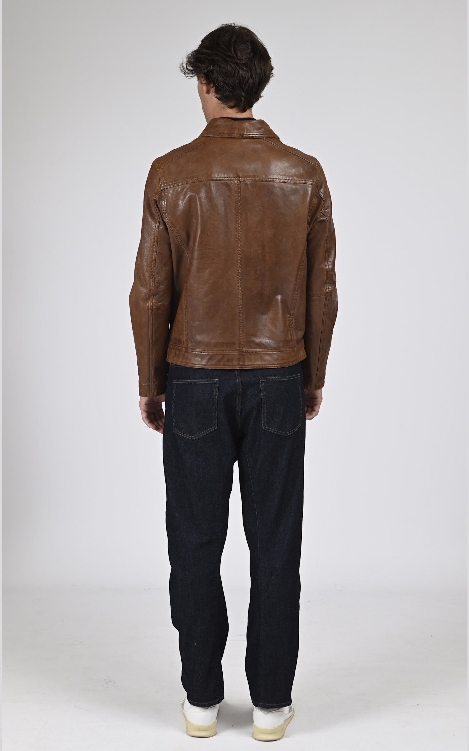 Blouson Cuir Homme Daytona 73, modèle Major 100144 de couleur marron