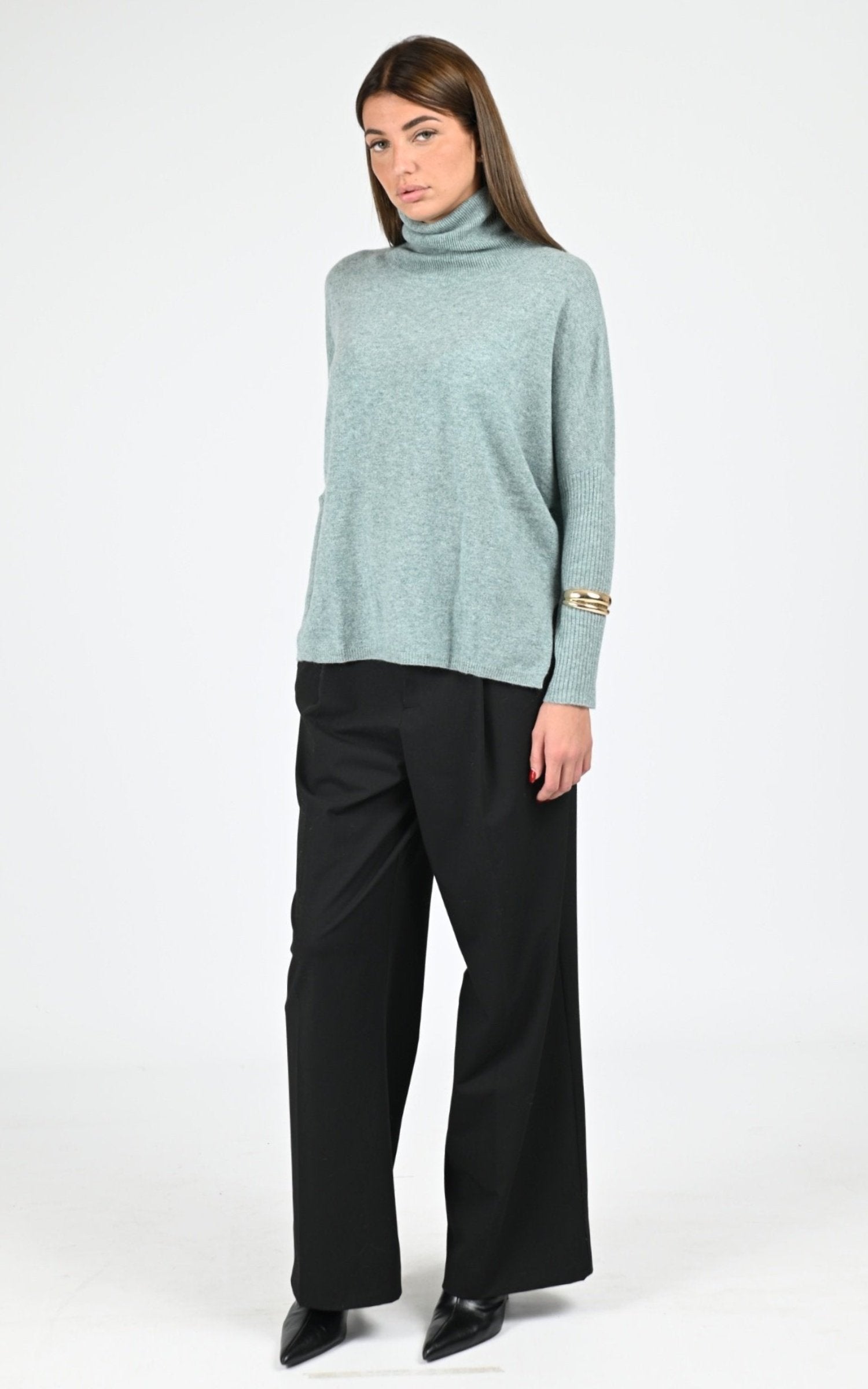 Pull Textile Femme Notshy, modèle Margareth 4704003c de couleur aquamarine