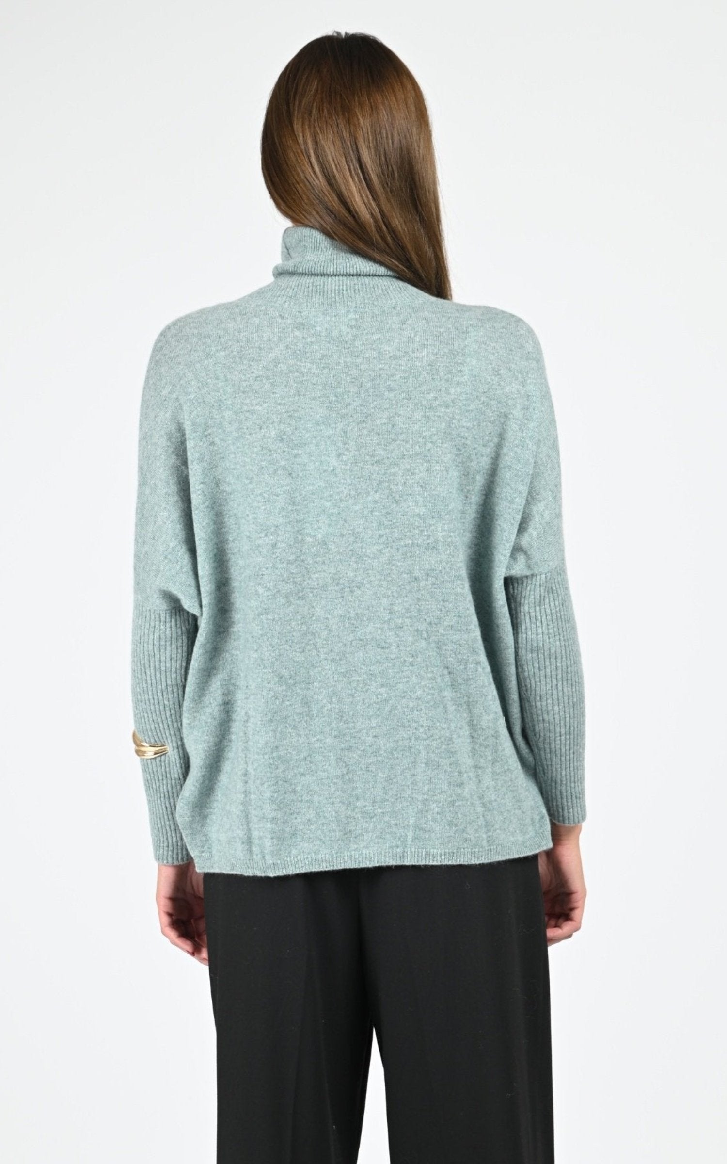 Pull Textile Femme Notshy, modèle Margareth 4704003c de couleur aquamarine 4