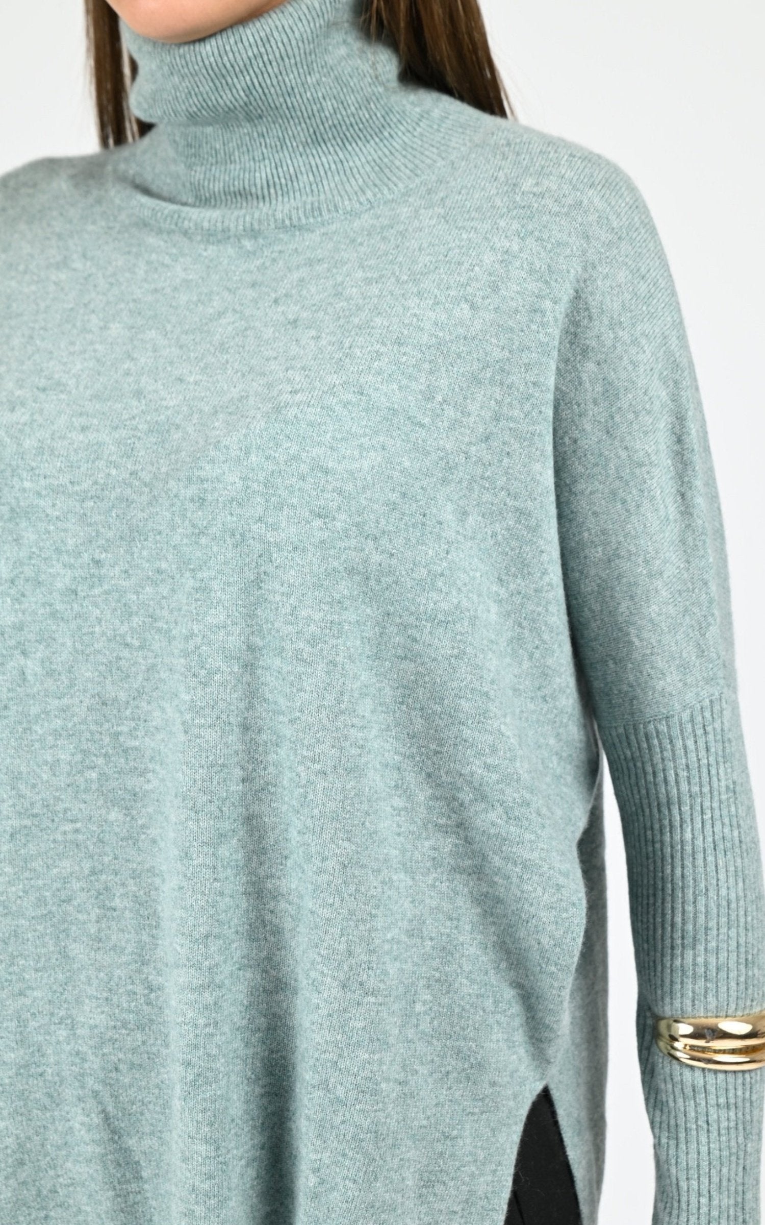 Pull Textile Femme Notshy, modèle Margareth 4704003c de couleur aquamarine