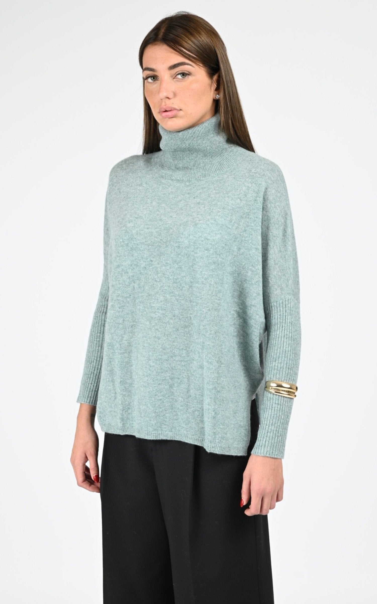 Pull Textile Femme Notshy, modèle Margareth 4704003c de couleur aquamarine