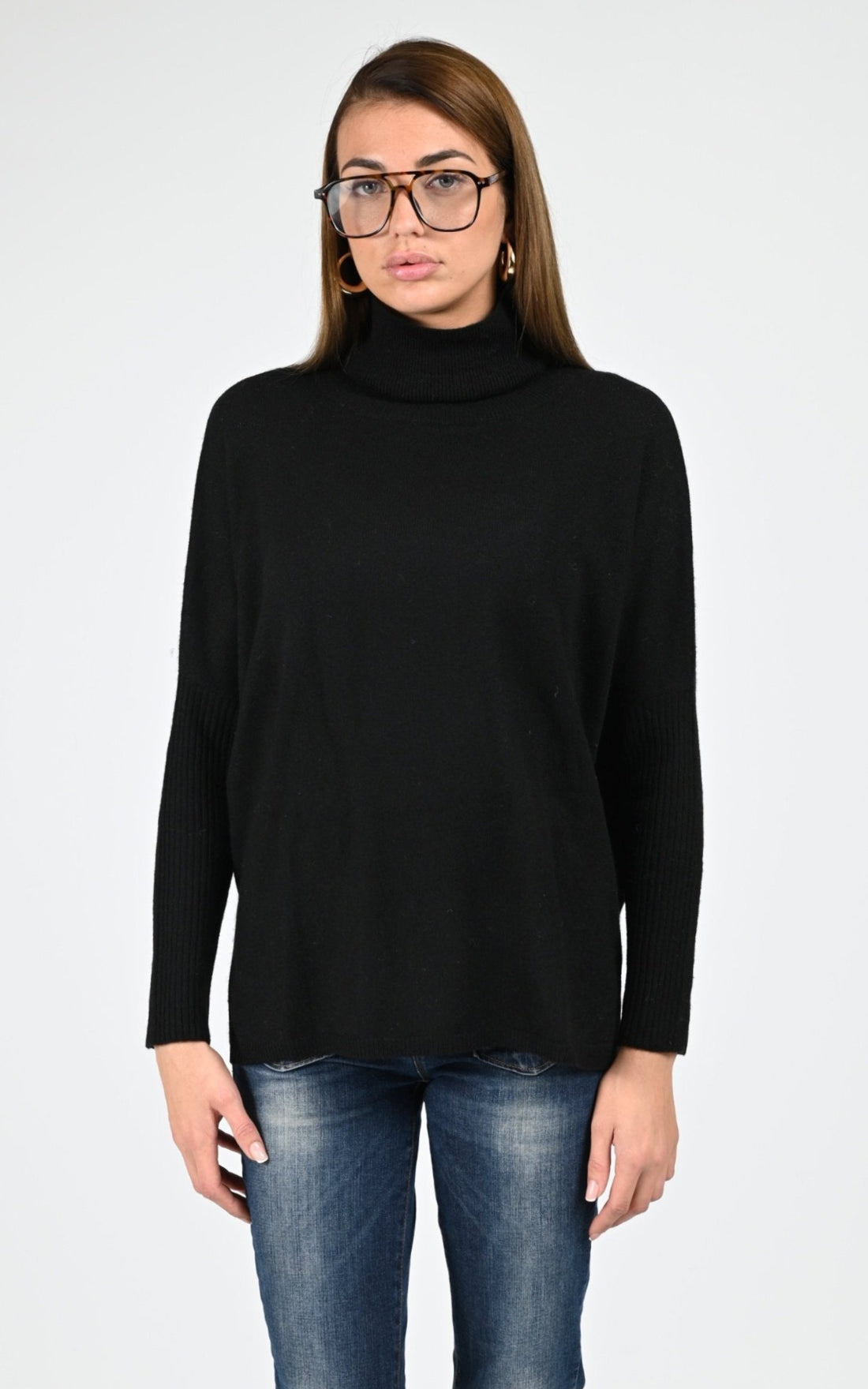 Pull Textile Femme Notshy, modèle Margareth 4704003c de couleur noir