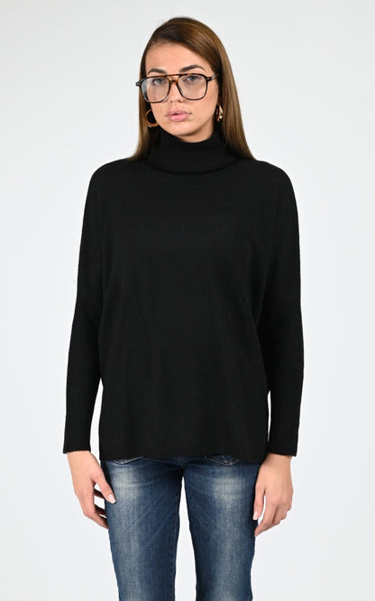 Pull Textile Femme Notshy, modèle Margareth 4704003c de couleur noir