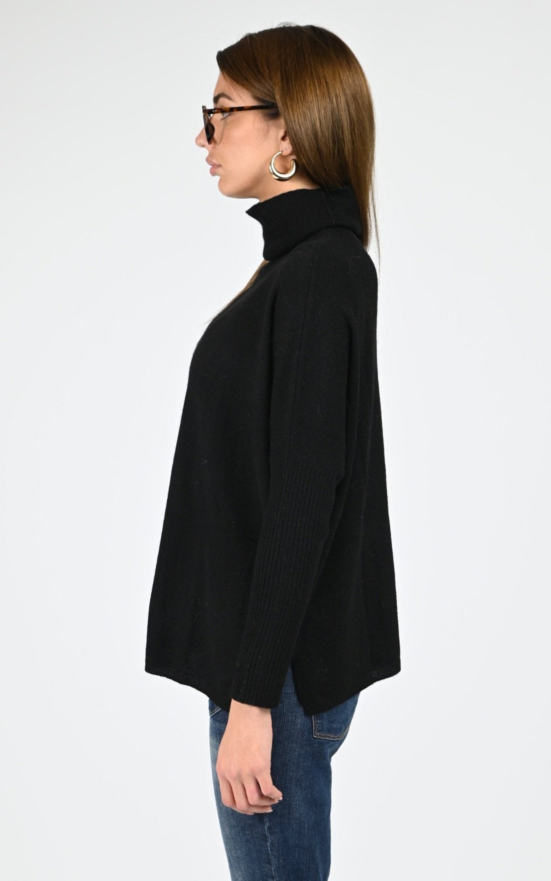 Pull Textile Femme Notshy, modèle Margareth 4704003c de couleur noir