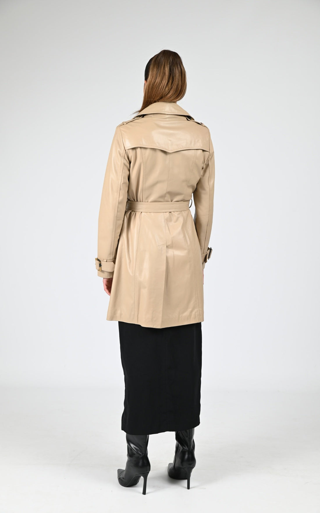 A &quot;MARGOT&quot; Beige La Canadienne 7/8 Femme closed photo