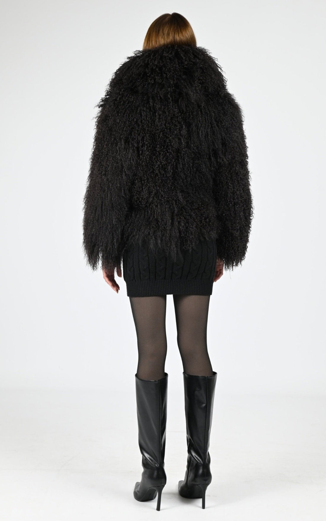 Veste Fourrure Femme Flo-Clo, modèle Miba de couleur moro
