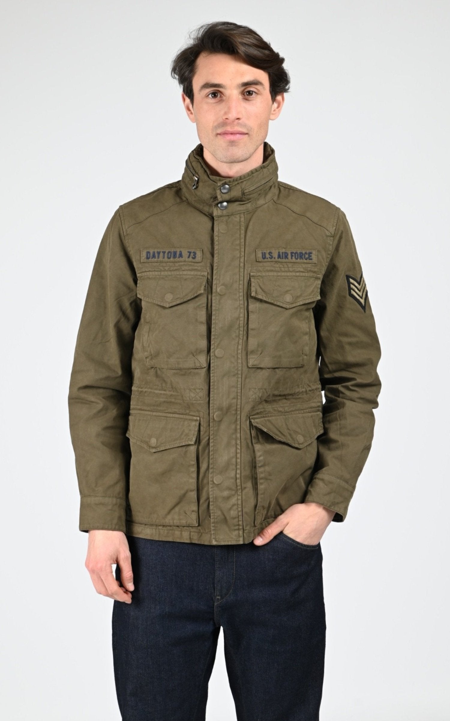 Veste Textile Homme Daytona 73, modèle Minos 104124 de couleur light khaki 1