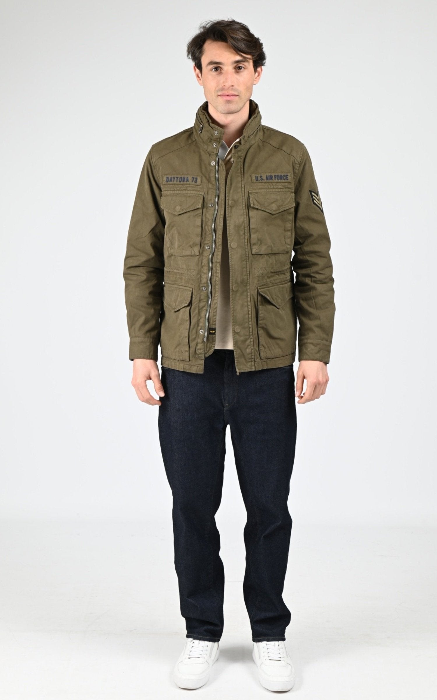 Veste Textile Homme Daytona 73, modèle Minos 104124 de couleur light khaki