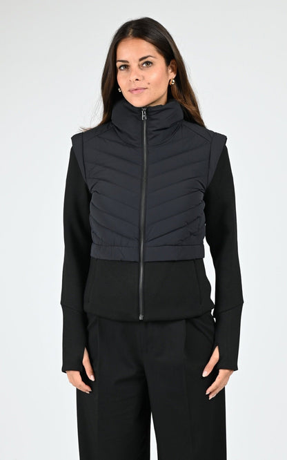 Gilet Textile Femme Soia &amp; Kyo, modèle Miriam de couleur black