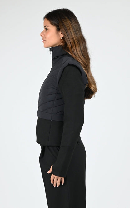 Gilet Textile Femme Soia &amp; Kyo, modèle Miriam de couleur black