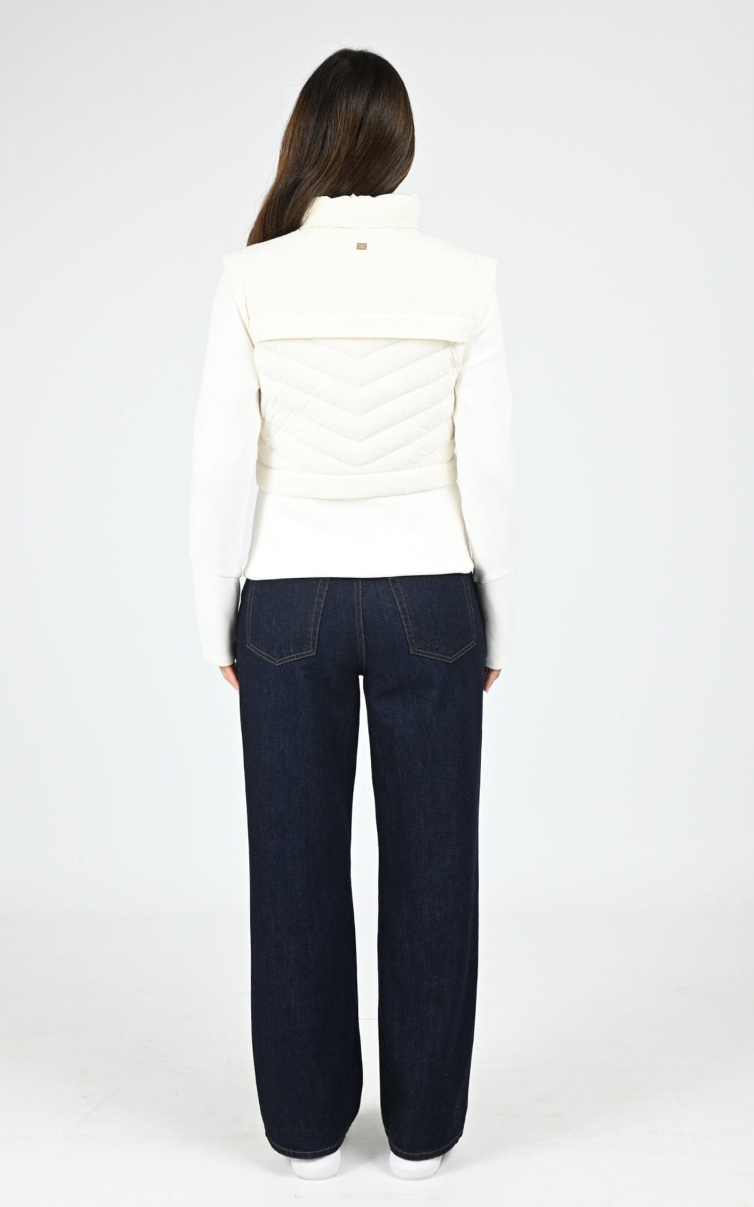 Gilet Textile Femme Soia &amp; Kyo, modèle Miriam de couleur powder