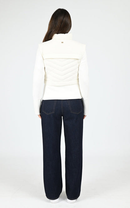 Gilet Textile Femme Soia &amp; Kyo, modèle Miriam de couleur powder